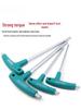 T-Handle Hex Wrench Set: 2.5, 3, 4mm 6-Point Screwdrivers