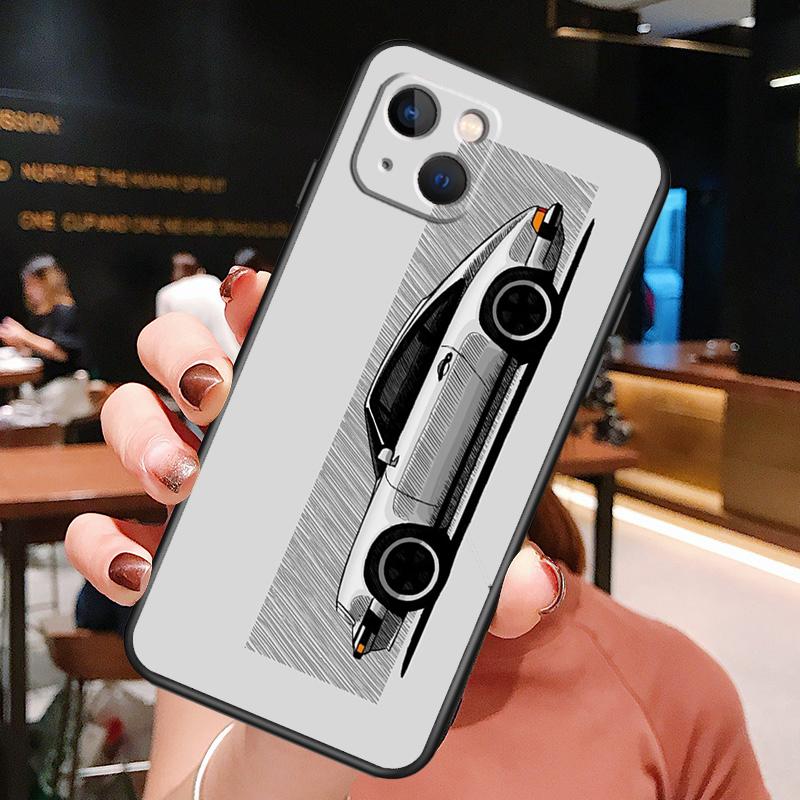 Japan JDM Sport Car Phone Case For iPhone 16 Pro Max 15 13 12 11 14 Pro Max Plus 12 13 Mini XR 16e Funda Cover