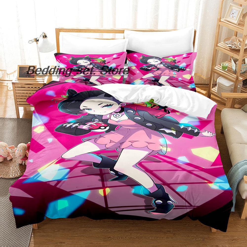 Marnie Bedding Set Single Twin Full Queen King Size Bed Set Aldult Kid Bedroom Duvetcover Sets 3D Print Anime Bed Sheet Set