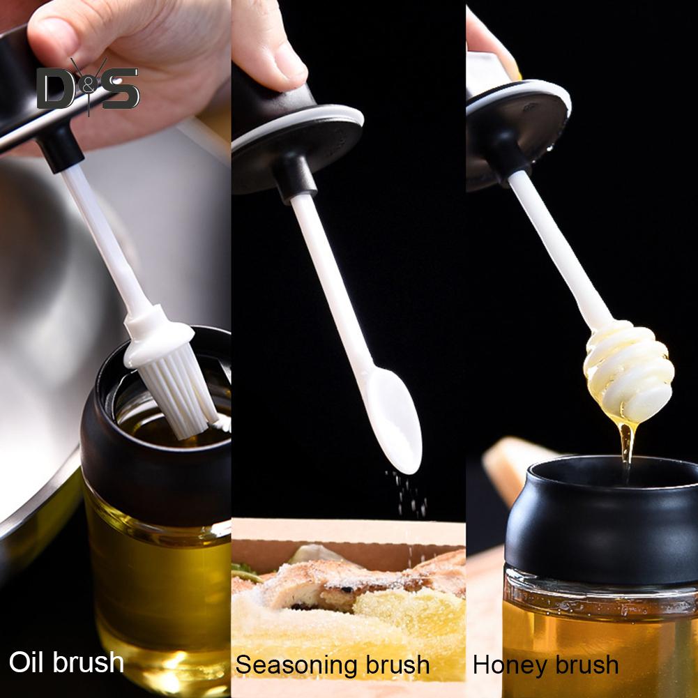 

Прозрачная стеклянная банка с приправами Влагостойкий перечный соус Ложка бутылка