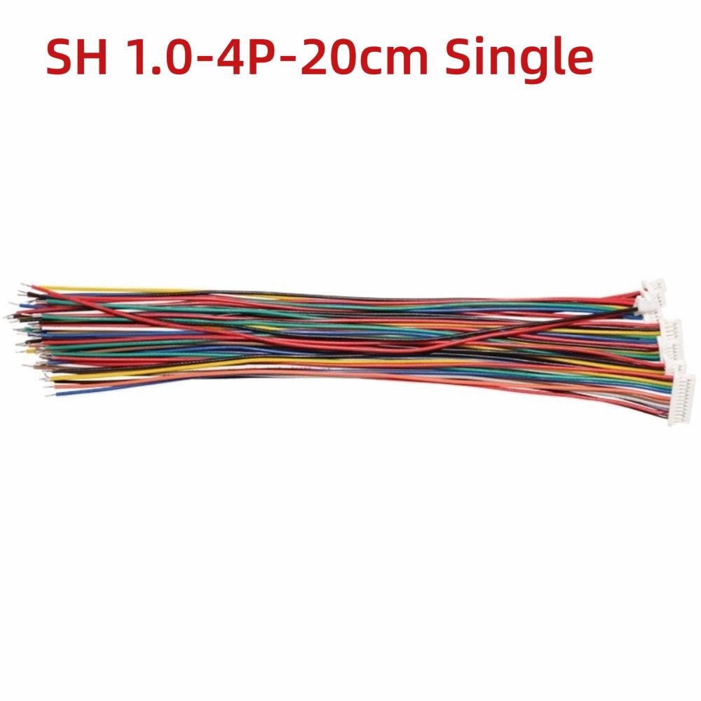 10Pcs 28AWG Copper SH1.0 Terminal Wire Single Head Single Head Connector  Mini Device Repair
