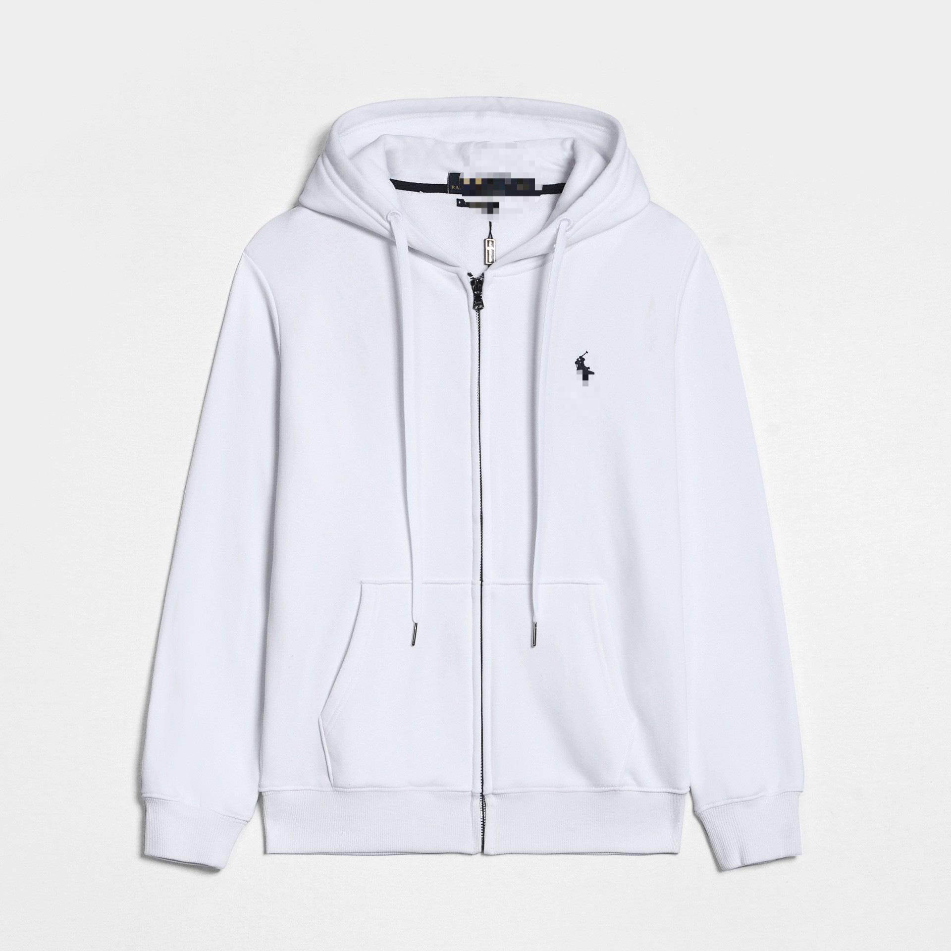 Wish Today RL Heren Plus Size Hooded Vest: Dun, Effen Kleur, Pony Borduurwerk, Rits Sweatshirt voor Lente & Herfst Medium