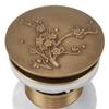 Antique Brass Sink Drain Brass Material Sink Drain Stopper Vintage Vessel Sink Drain  For Bathroom