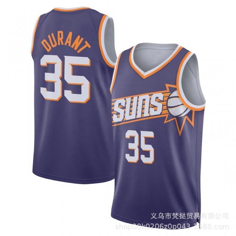 Phoenix Suns NBA Basketball Jersey Durant 35 Booker 1 Paul 3 Season Cotton V-Neck Sleeveless Sportswear