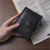 Slim PU Leather Wallet Men Women Compact Card Holder With RFID Blocking Vintage Wax Finish Mini Purse Daily Commute