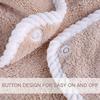 Ultra-Soft Coral Fleece Women's Bathrobe - Hypoallergenic, Perfect for Spa, Pool, Gym, Travel & Home Use