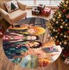 Demon Slayer Pattern Round Rug, Indoor/Outdoor Mat, for Picnic, Gameroom, Bedroom, Office, Living Room, Home Decor Carpet, Birthday Gift