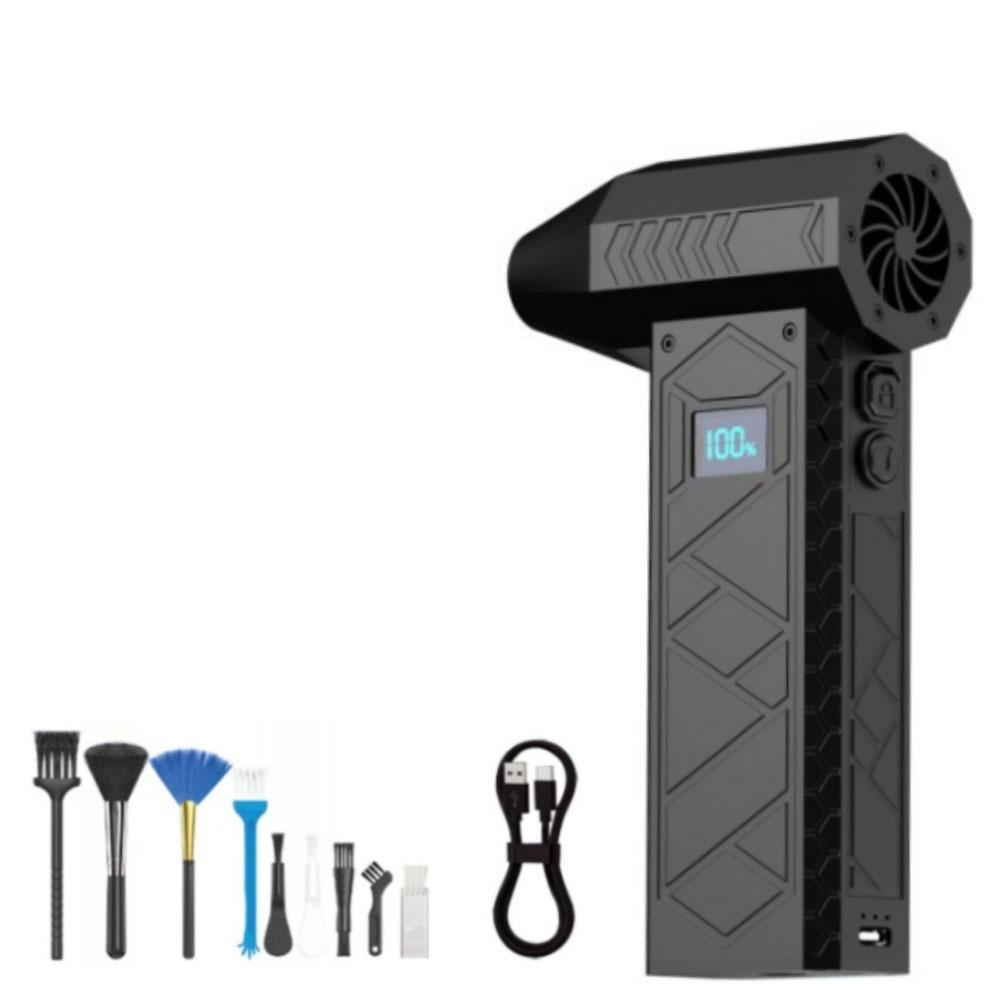 

Rechargeable Electric Air Duster 130000RPM High Speed Blower Violent Turbo Fan Barbecue Combustion чёрный