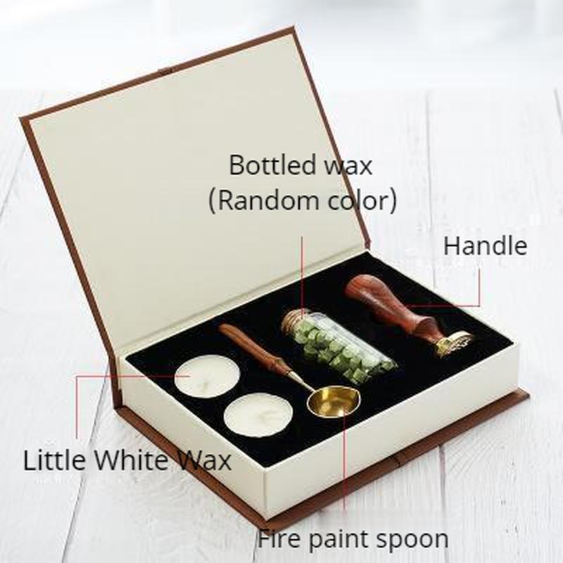 1Pcs 1Set DIY Wax Seal Box Set Sealing Beads for Envelope Wedding Packaging Gifts Business Stamping