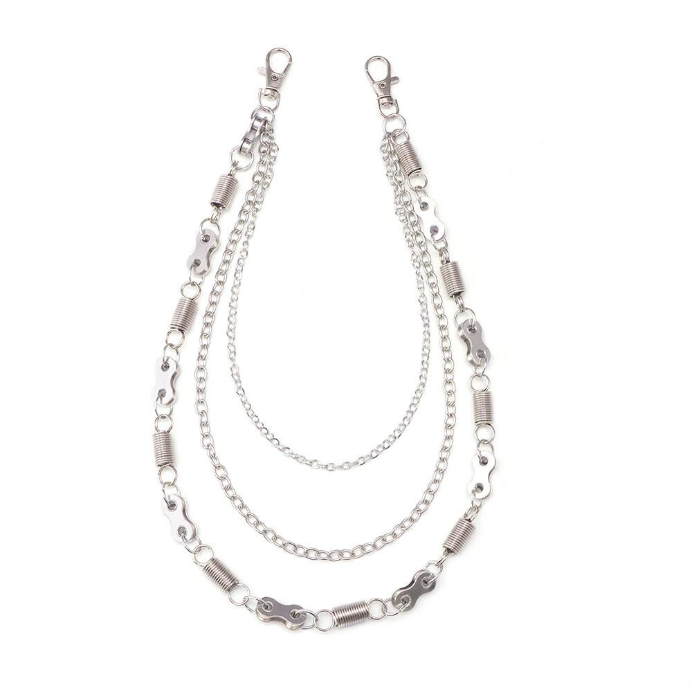 Hip Hop Metal Waist Chain For Men Women Streetwear With Lobster Clasp 50cm