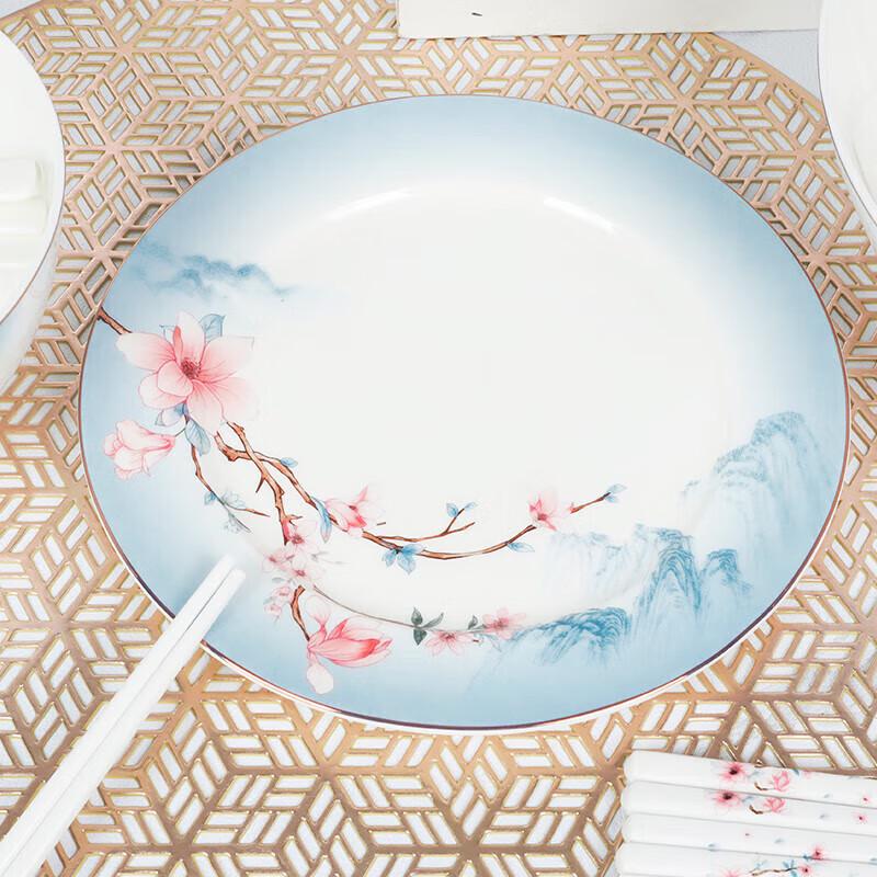 Zankang Landscape Magnolia 32-elementowy zestaw naczyń ceramicznych