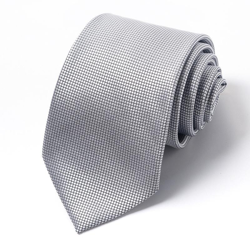 Men'S Tie Business Dress Tie Polyester Groom Wedding Festive Striped 8Cm Tie