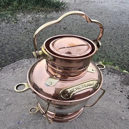 Handmade Copper Brass Ship Lantern Nautical Oil Lamp 35.56 Cm Christmas Festive Gifts Housewarming Home Office Decor Weddin G Anniversary Gift