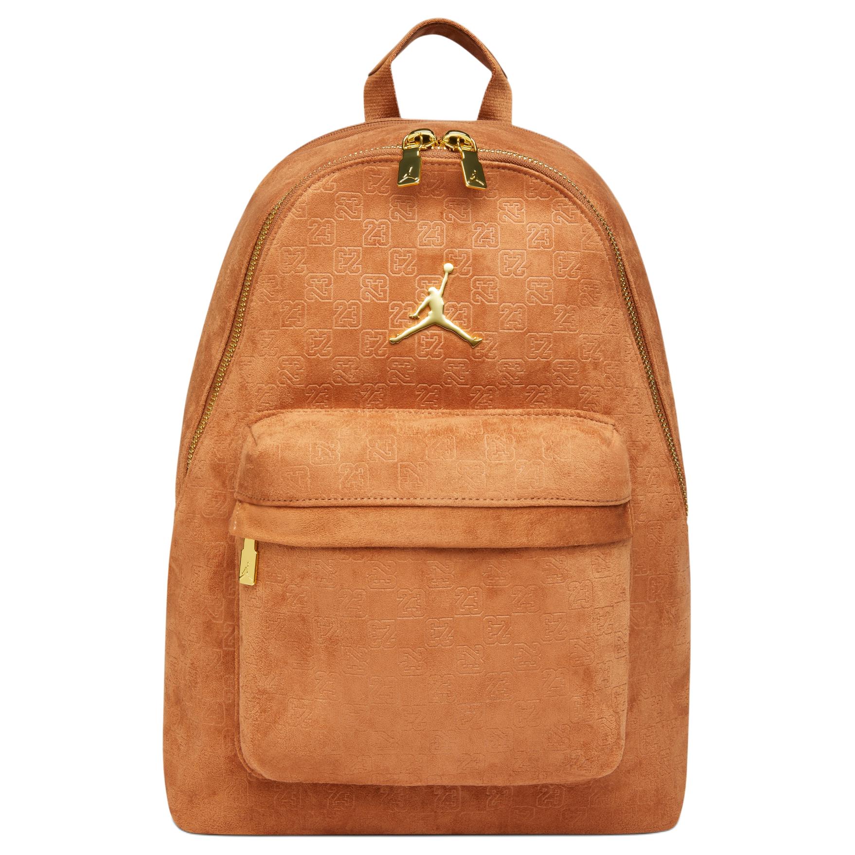Jordan Monogram 23L Brand Logo Polyester Backpack Men backpack Brandy IQ3205-200 Brandy