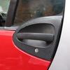 2pcs Car Stickers Car Door Handle Carbon Fiber Stickers Decal Auto Accessories For Smart 2009-2014 451 453 Fortwo W451 W453 C451