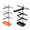 Wood Glasses Display Rack Multiple Gear Bike Helmet Stand Holder For Eyewears Device Desktop Display