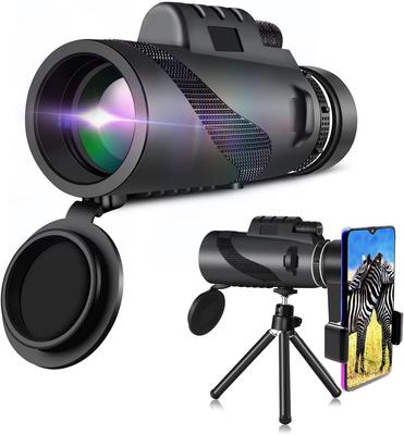 LMLFC 80x100 Monocular for Day and Night Smartphone Ergonomic Mini Monocular for Bird Horse and Sightseeing with Smartphone Holder Photography,