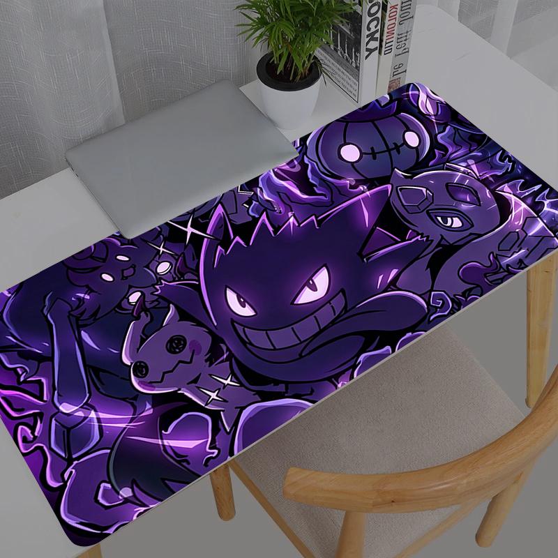 Large Mouse Pad Pokemon Pikachu Gengar Office Desk Mats PC Gaming Accessories XXL Mouse Pad Laptop Keyboard Mat