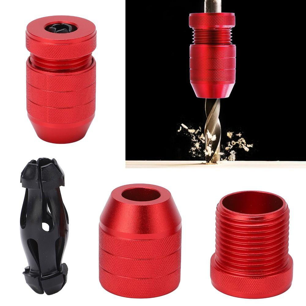2PCS Aluminum Alloy Drill Depth Stop Nylon Locking Ring Adjustable Size Range Drill Bit Stop Collar Precise Depth Control