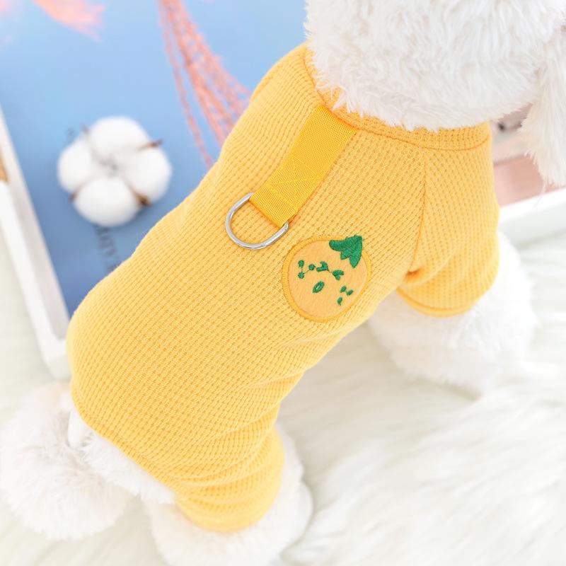 Pet teddy than bear small dog dog clothes four feet anti-dirty spring and autumn summer thin breathable