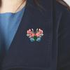 Elegant Floral Butterfly Brooch Alloy Accessory Unique Styles for Dresses Coats Portable and Stylish