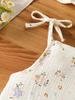 Korean Style Floral Strappy Romper: Cute Summer Outfit for Babies & Toddlers