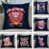 Cartoon G-GloomyS Bear Cushion Cover Soft Plush Fabric Double-Sided Printed Sofa Cushion Cover for All Seasons Home Decor Gift