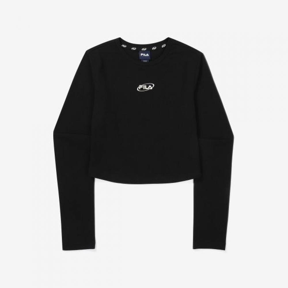Fila Crop Round Long Sleeve T shirT heriTage blacks/100