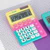 Milan Big Key Yellow MLN151812SNPBL 12-Digit Calculator, & Pink,