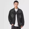 Vintage Denim Jacket Men'S Early Spring American Tooling Fashion Pocket Jacket Top