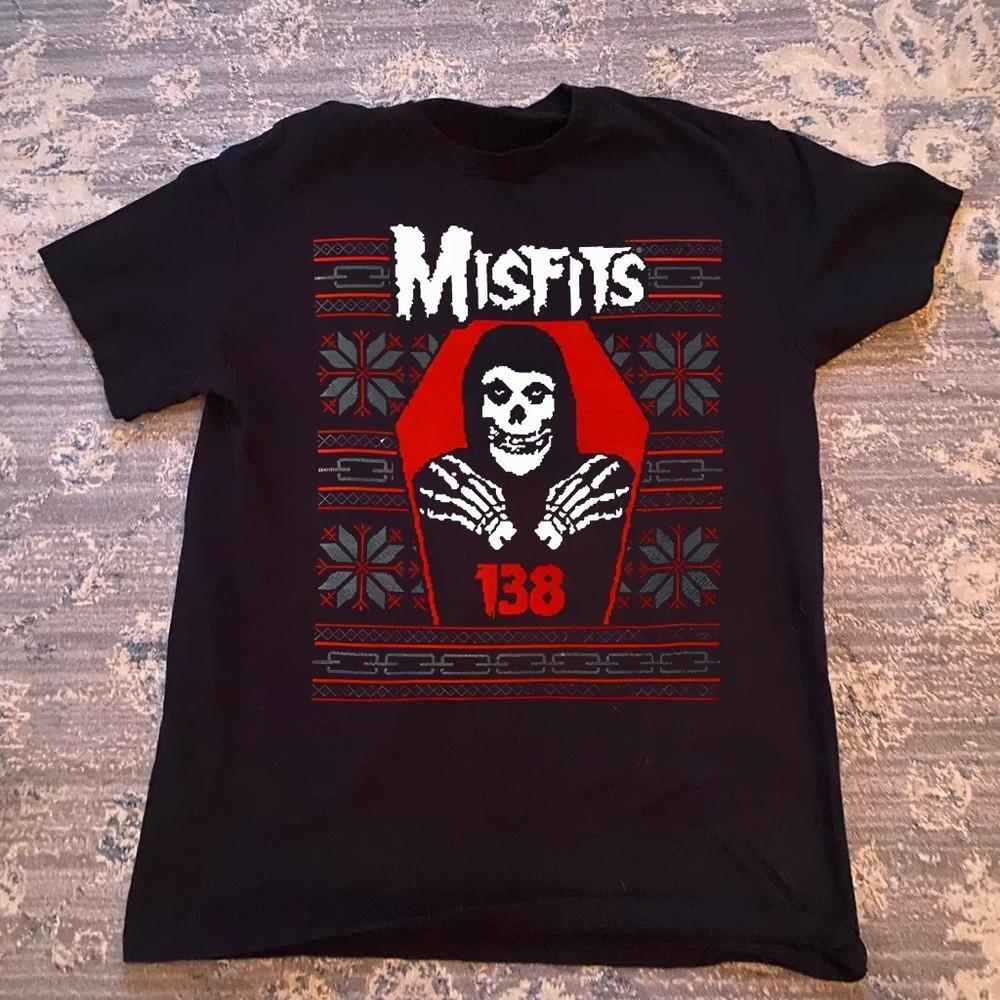 Новая группа Misfits С Рождеством Рождественский Подарок Унисекс S-5XL Рубашка AL17 Унисекс Футболка S