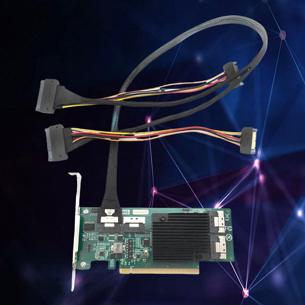 SlimSAS 8X To 2*U.2 NVMe Adapter SFF-8654 74pin To 2*SFF-8639 68pin Cable SlimSAS Data Line