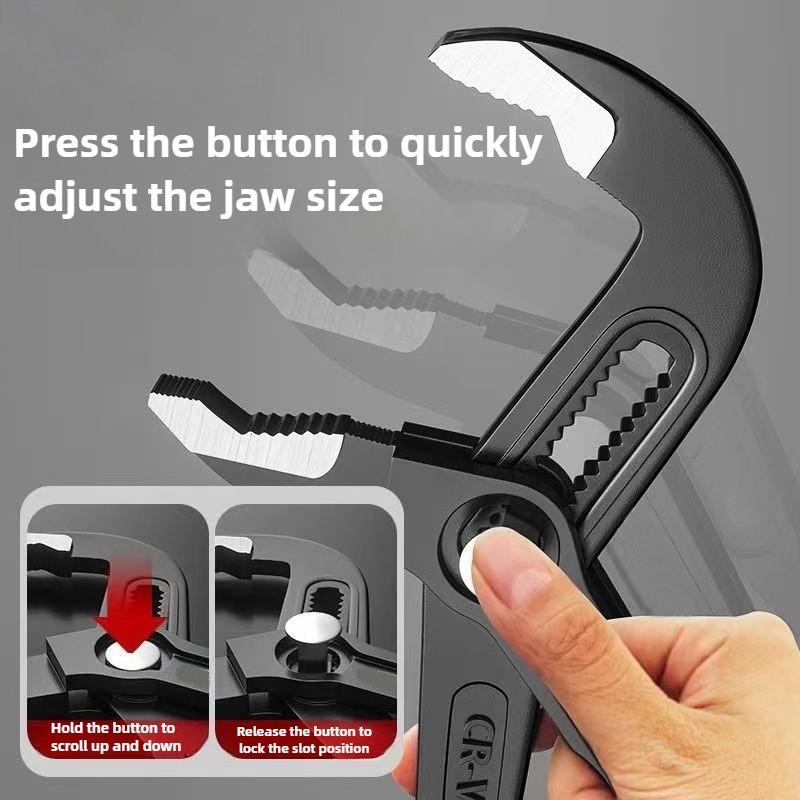 High Quality Quick Adjustable Water Pipe Pliers Household Use Tower Pincer 12inch Multifunctional Soft Grip Water Pump Pliers