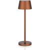 Cordless Table Lamp Rechargeable,with Touch Dimming and IP54 Waterproof Function Desk Lamp,Suitable for Indoor and Patio Lighting Brown