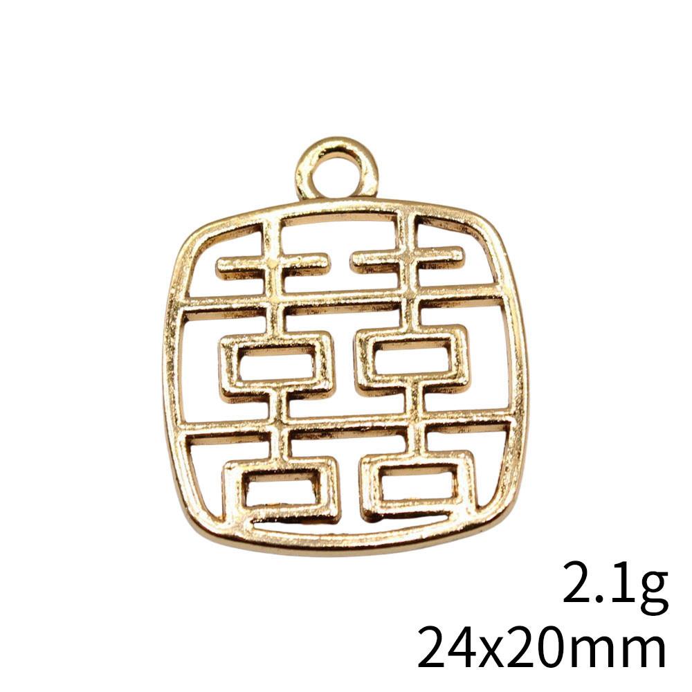 Valentine's Day Charms For Necklace Chinese Knot Chinese Character Charms Pendant Women's Bag Pendant Accessories