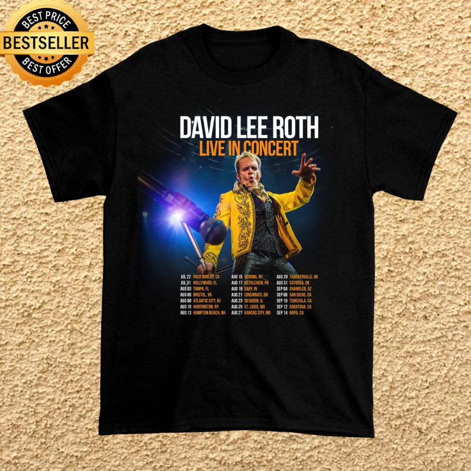 David Lee Roth Summer Tour 2025 Tshirt size S5XL Unisex T-Shirt XL