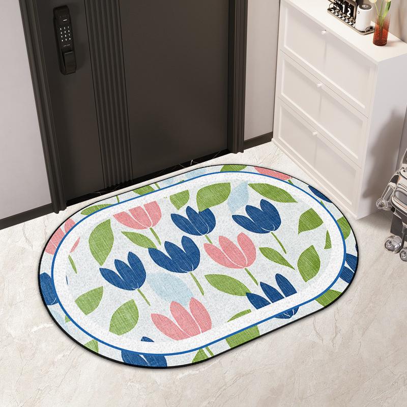 Wire Ring Entry Mat Ins Air Resistant Dirty PVC Can Be Cut Silk Ring Mat Non-slip Easy To Clean Entry Door Carpet