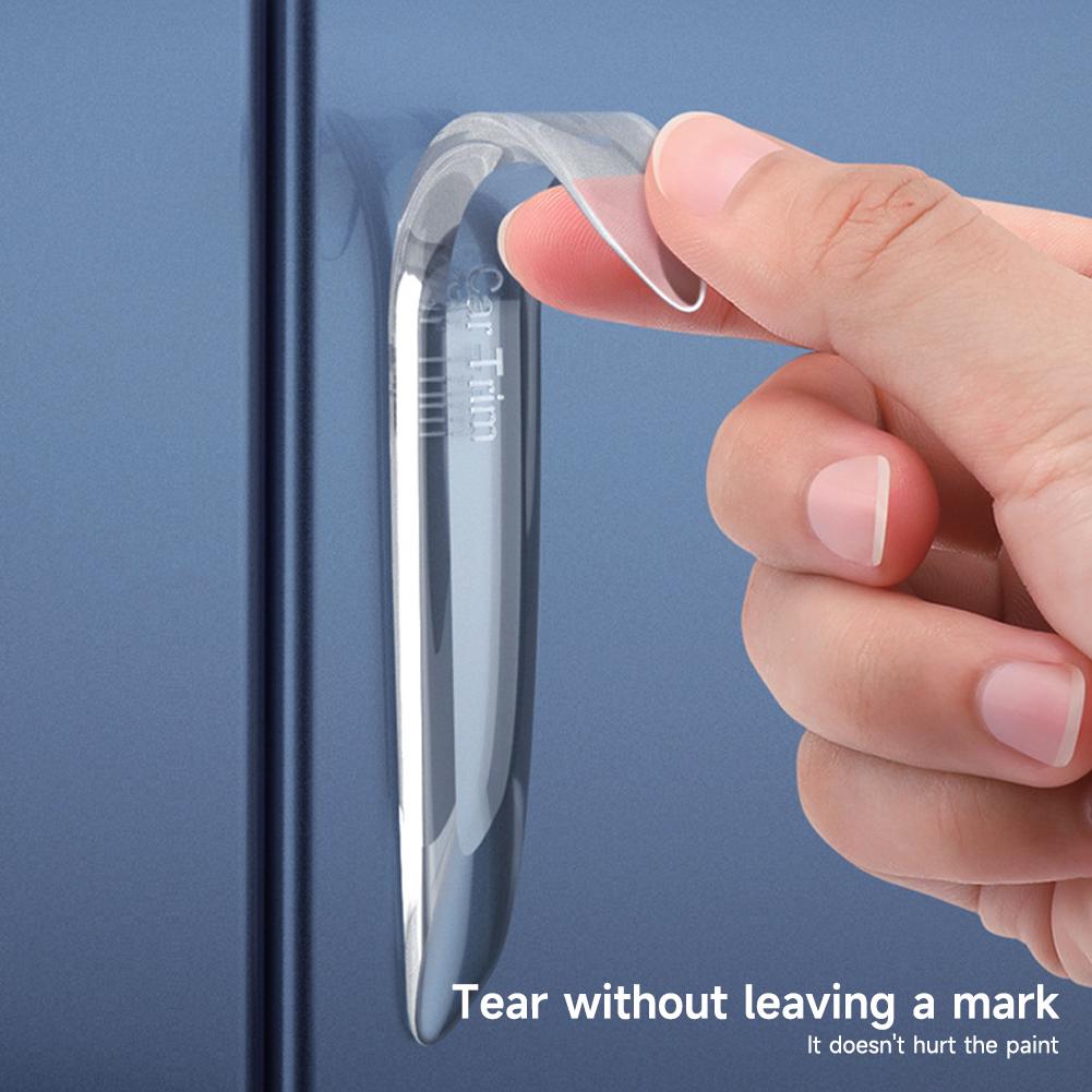 2 Stück/4 Stück Auto Stoßstange Türkante Rad Augenbraue Rückspiegel Schutz Gummi Auto Protector Guard Scratch Aufkleber Zierleisten