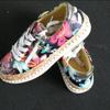 Spring New European & American Colorful Lace-Up Flat Loafers – Printed Board Shoes for Women