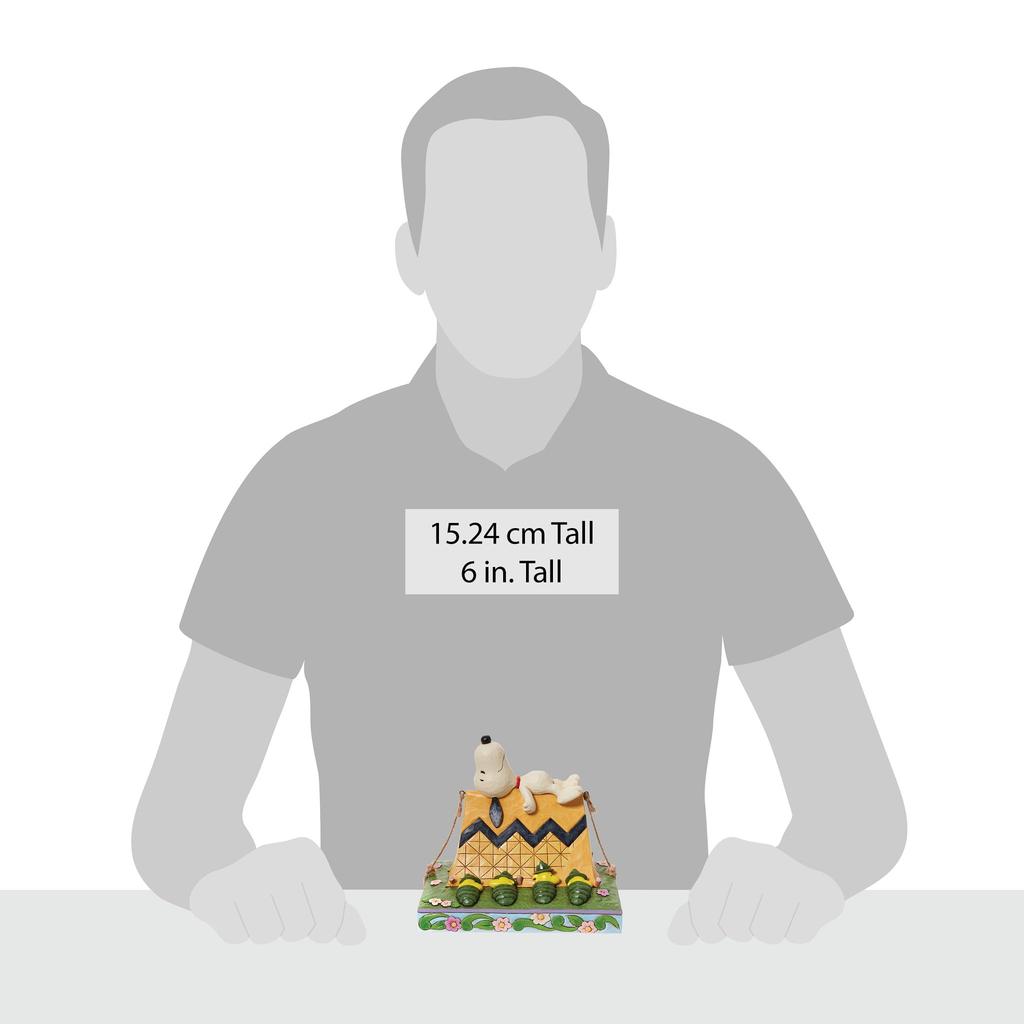 Enesco Jim Shore Peanuts Snoopy and Woodstock Camping Figure 6.6"