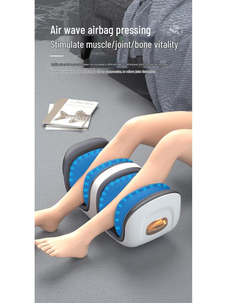 Knee and Foot Massager with Airbag, Remote Control, and Heating for Home Use