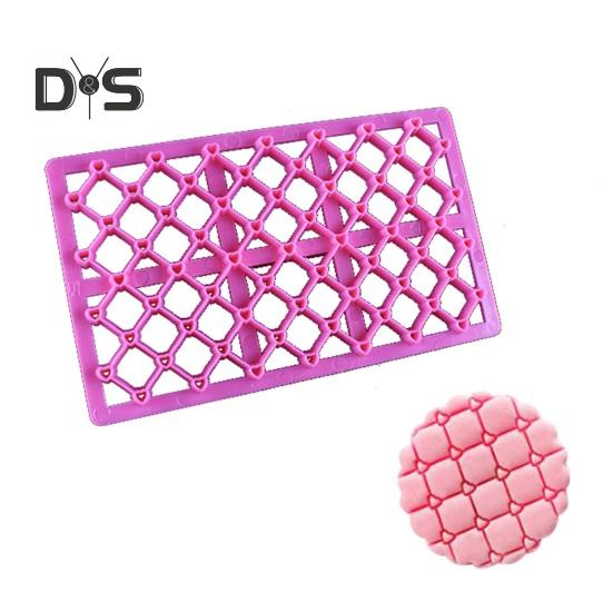 DIY Fondant Mold Brick Pattern Useful Heat Resistant Quick Release Embossing Mold
