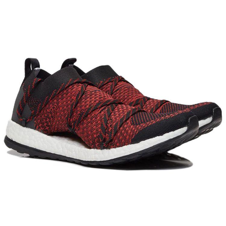 adidas Pureboost X Low Top Breathable Running Shoes Women Sneaker Black Red AQ3709