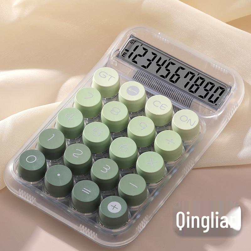 

Калькулятор с большими прозрачными кнопками и большим экраном - 10-значный, студенческая версия