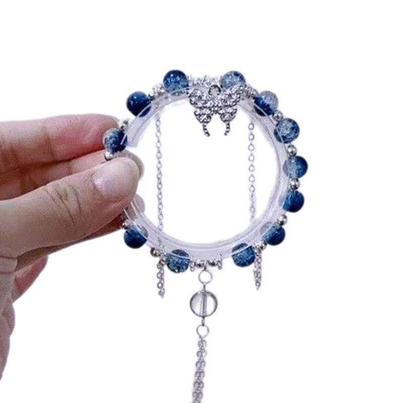 Delicate Adjustable Beaded Bracelet with Shimmering Accent Beautiful Beaded Bracelet Women s Delicate Hand Jewelry 1