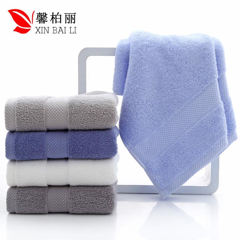Pure cotton towel, cotton absorbent face towel thickened 130g gift