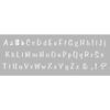 Pochoir 15 x 40 cm Alphabet n°2