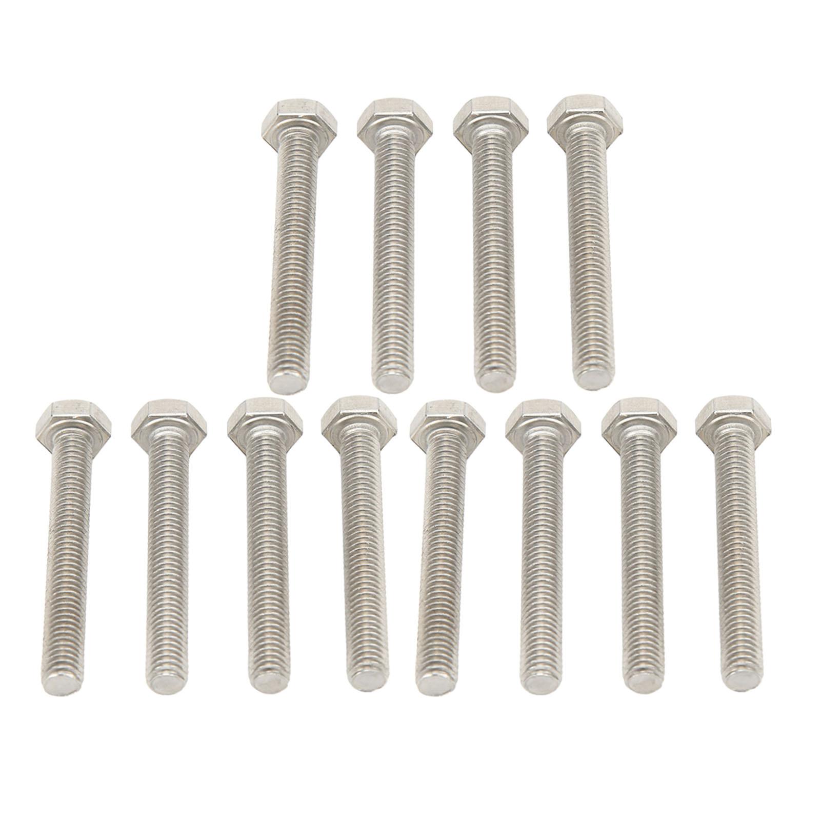 

12PCS Marine Hex Socket Screw Stainless Steel High Hardness Pump Impeller Screw Bolt for Boat Repair