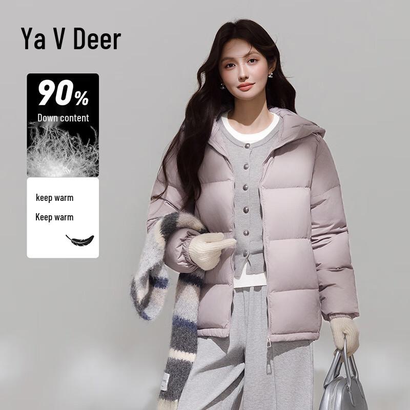 

Yalu Women s 3-Proof Hooded Short Puffer Down Jacket S