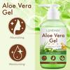 Gel de Aloe Vera con Vitamina C y E Para Rostro y Cuerpo Hidratante Humectante Reparador Alivio de Quemaduras Solares Cuidado del Acné Para Piel Sensible 200g menos